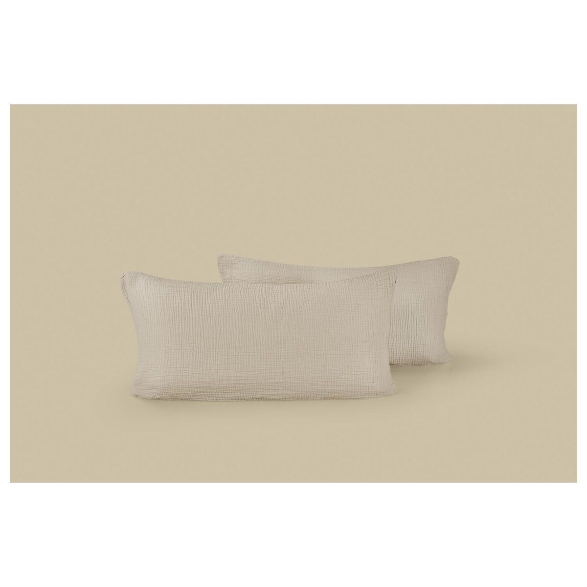 LIVARNO® Muslin cushion cover, 40 x 80 cm, 2 pieces