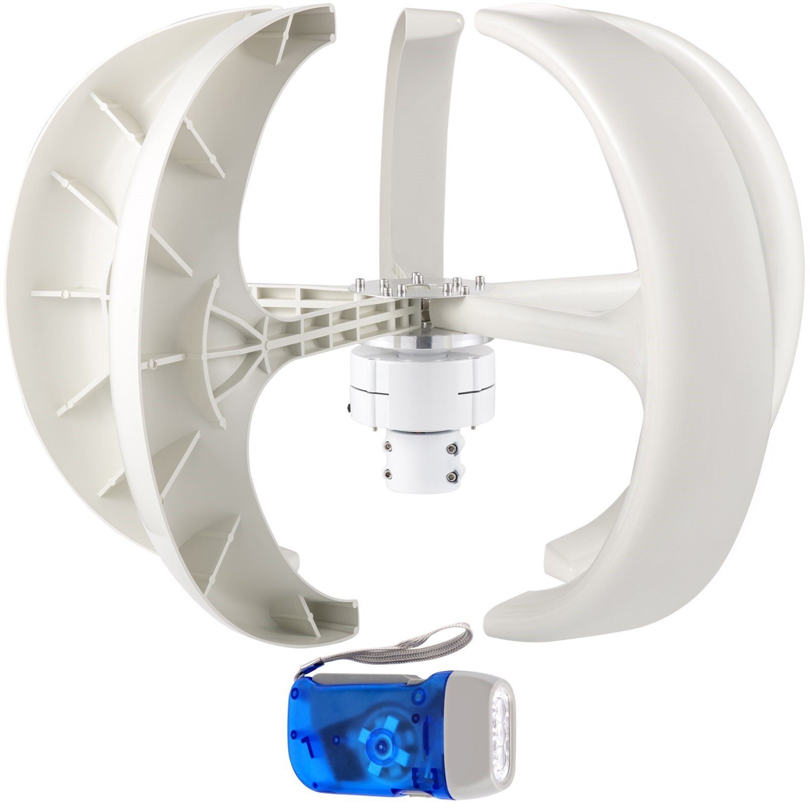 Wind Turbine Generator Wind Wheel Vertical Axis 600W 5 Nylon Blades 12V