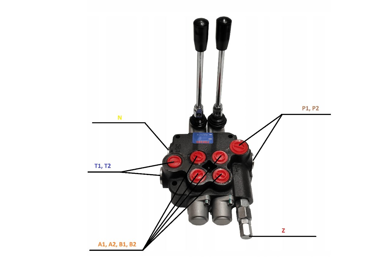 Hydraulic valve crossover joystick bowden cable front loader complete set