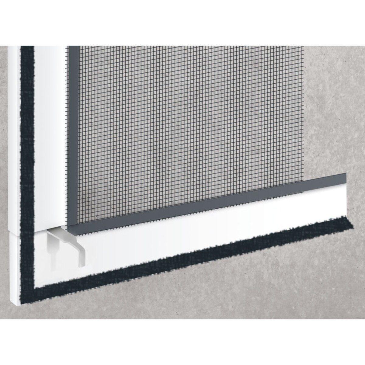 Livarno Home Fenster-Insektenschutz, 130 x 150 cm, weiß