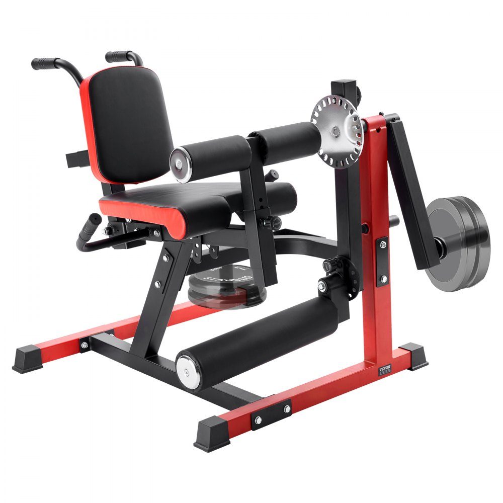 Leg Extension and Curl Machine, Seated Leg Twist Extension for Thighs, Adjustable Device for Special Lower Body Exercises, Home Gym Training Bench, 250kg Load Capacity