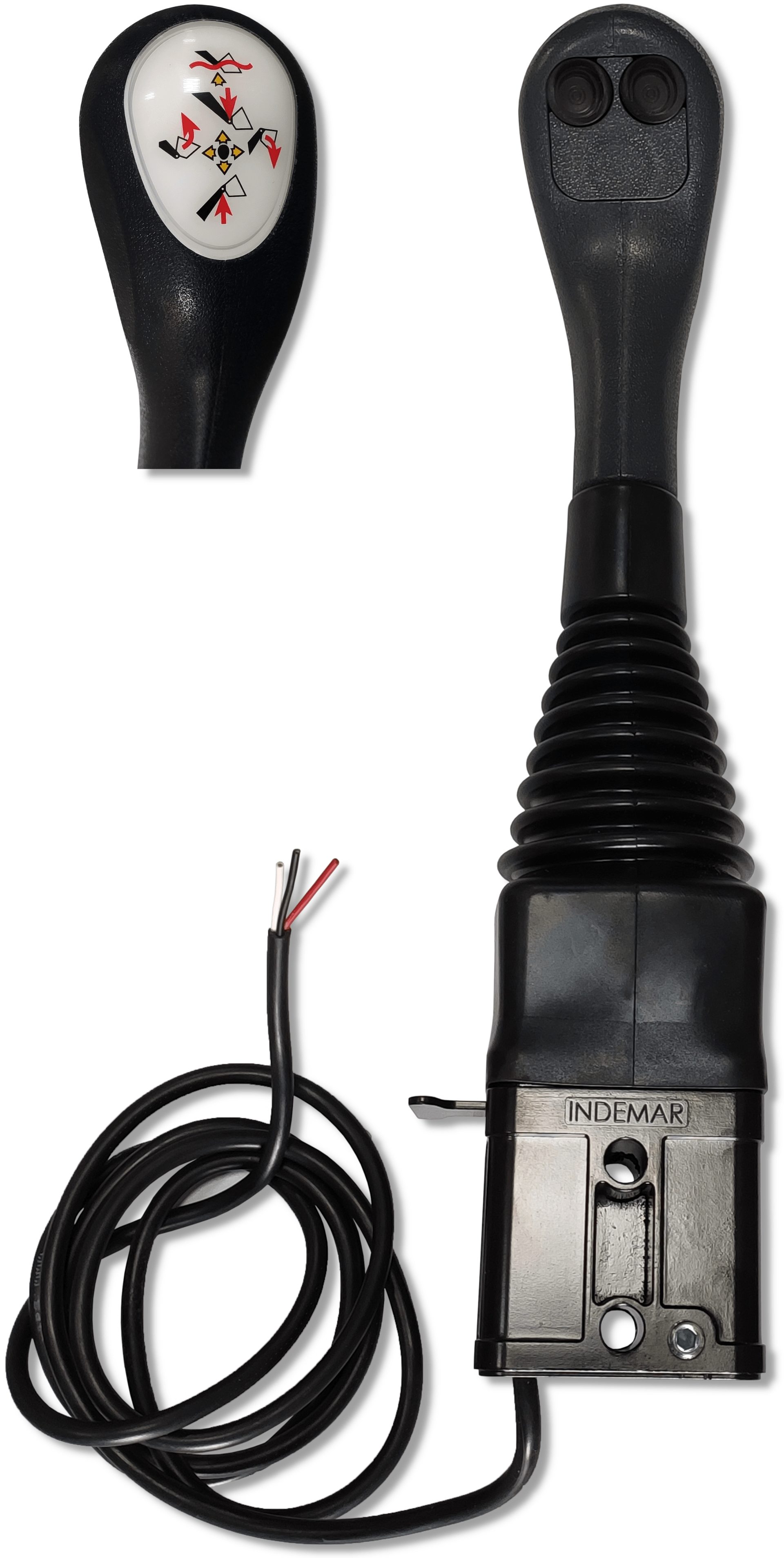 Hydraulic distributor 4 SEK 40L SET Joystick Bowden cable front loader magnetic valve