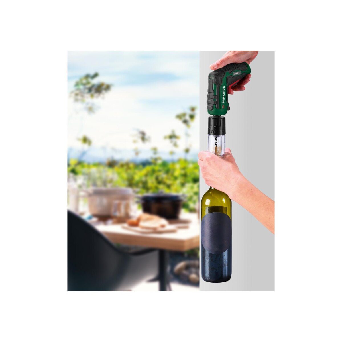 PARKSIDE® 4 V cordless screwdriver set PAS 4 D7, with BBQ accessories