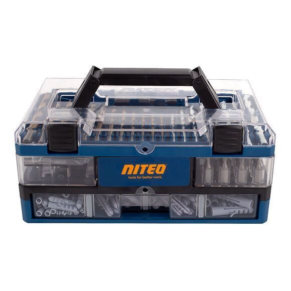 Tool case bit drill accessory set, 226 pieces