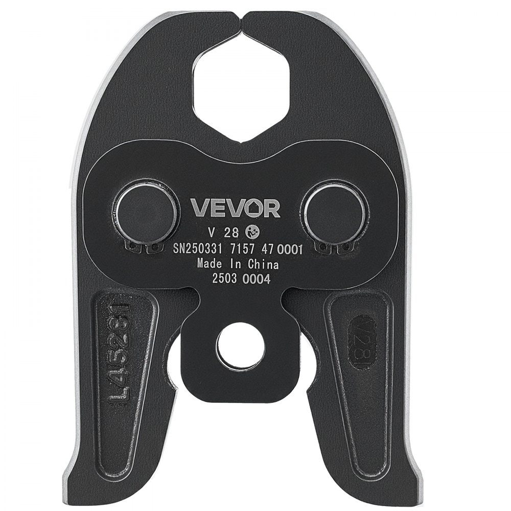 V28 press jaw, 28mm press jaw for V-shaped stainless steel pipes, steel press jaws, compatible with 32NK standard press tools, heating, ventilation and air conditioning, gas pipes