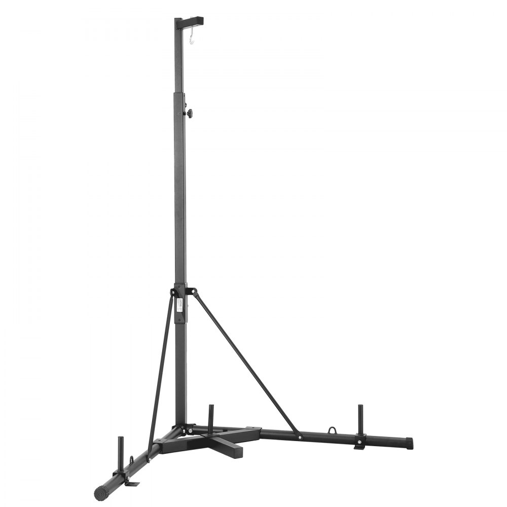 Bokszakstandaard, bokszakhouder, trainingsapparaat van staal (65 kg draagvermogen), in hoogte verstelbaar, vrijstaand zandzakframe, standaard met verzwaarde voet, trainingsapparaat voor de sportschool Bokszakstandaard, bokszakhouder, trainingsapparaat van staal (65 kg draagvermogen), in hoogte verstelbaar, vrijstaand zandzakframe, standaard met verzwaarde voet, trainingsapparaat voor de sportschool
