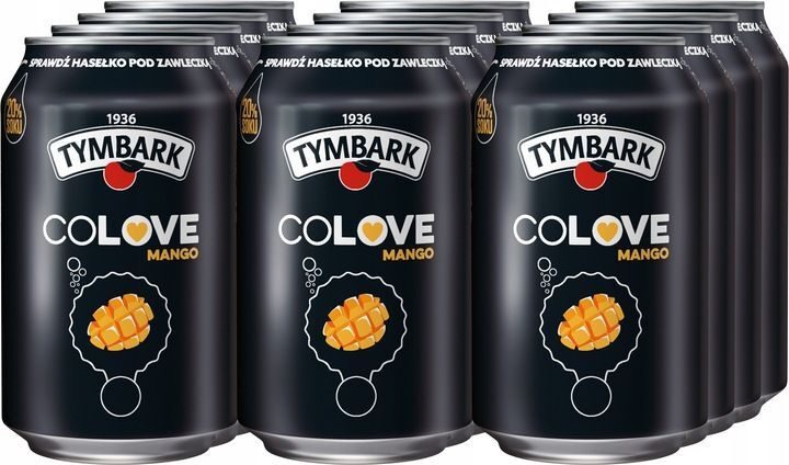 24 x Tymbark Colove Cola mangodrink 24x330ml