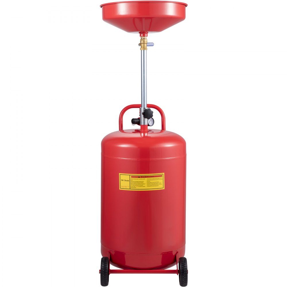 Réservoir de vidange d'huile usée, vidange d'huile Portable 75,7 l, à commande pneumatique, avec Valve d'air