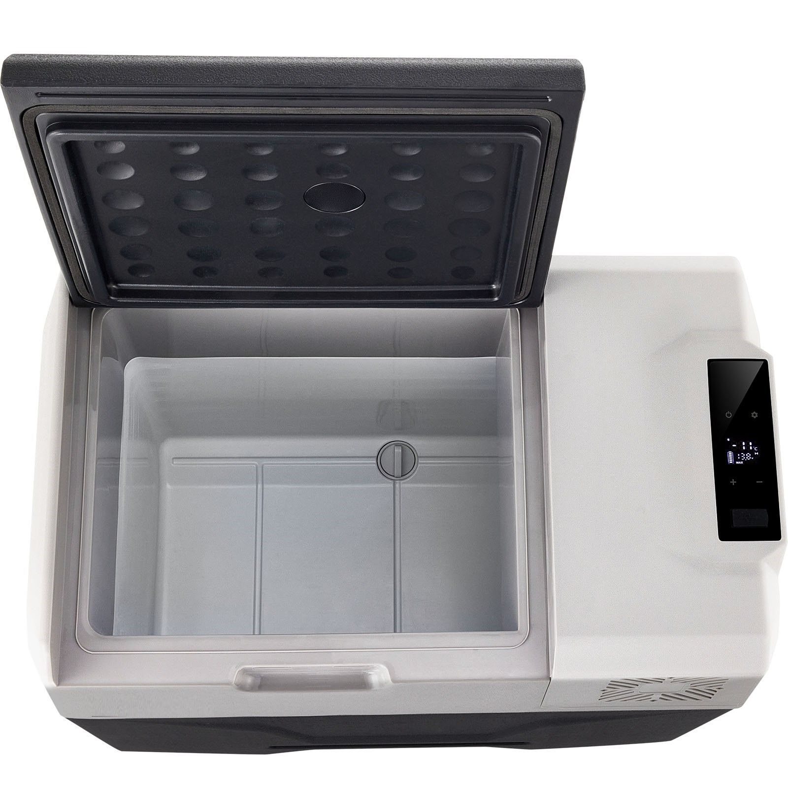 50L Auto-Kühlschrank-Kompressor-Kühlbox aus Edelstahl für den Urlaub, isolierte Box, Mini-Kühlschrank-Kühlbox-Set