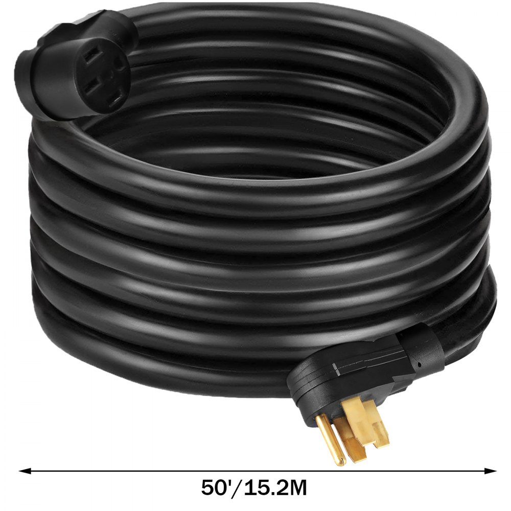 Cordon d'alimentation RV 15 m 40 A RV rallonge AWG8 40 A RV rallonge camion remorque RV camping-car camping-car câble poignées poignées RV An