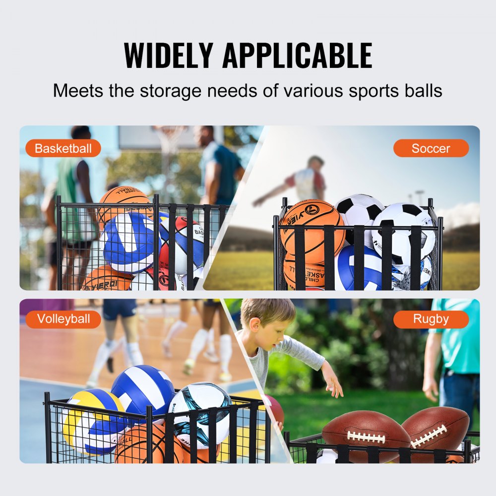 Wózek na piłki Wózek na kółkach 507 x 500 x 545 mm Piłki sportowe Zamykana klatka do koszykówki Klatka na piłki Halowy sprzęt sportowy na świeżym powietrzu Stalowy wózek do przechowywania do garaży Wózek na piłki Wózek na kółkach 507 x 500 x 545 mm Piłki sportowe Zamykana klatka do koszykówki Klatka na piłki Halowy sprzęt sportowy na świeżym powietrzu Stalowy wózek do przechowywania do garaży