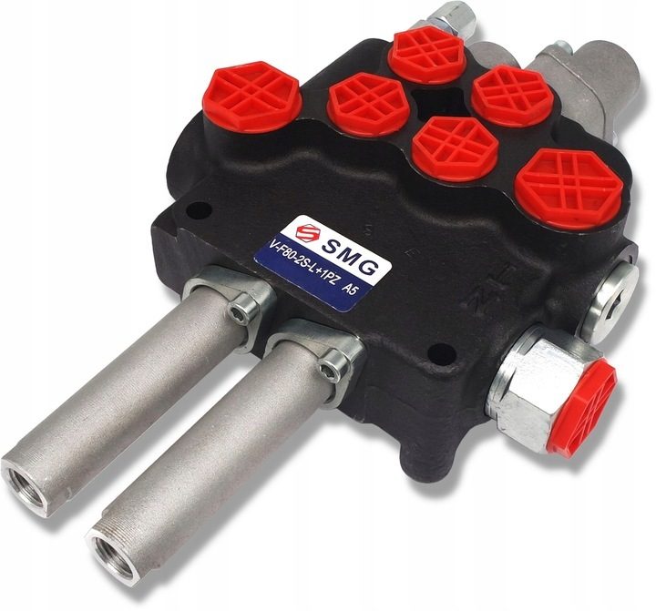 DISTRIBUTEUR HYDRAULIQUE 2 VOIES 80L + PIÈCE FLOTTEUR 1 VOIE AVEC VERROUILLAGE (K16+8) + DOUILLE DE PRESSION flottante