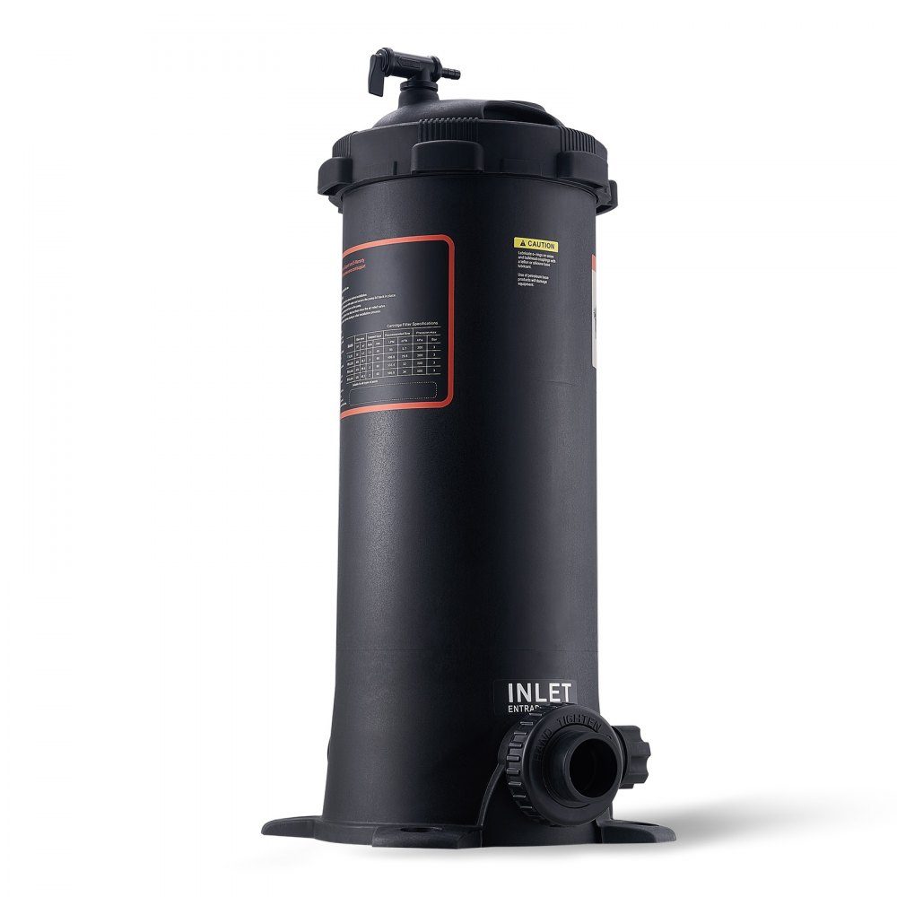 Cartridge Pool Filter, 380 x 380 x 710mm Integrated Pool Filter, Above Ground Swimming Pool Filtration Filter System with Upgrade Filter and Leakproof Housing for Hot Tubs, Spa Inflatable Pools