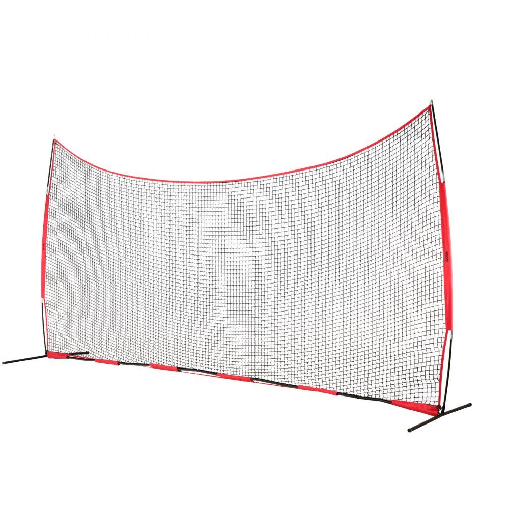 Backstop-Netz, 620 x 140 cm, Ballsport-Absperrnetz, Übungsausrüstung mit Tragetasche, Schutzschirm für Baseball, Softball, Lacrosse, Fußball- und Hockey-Training, Garten