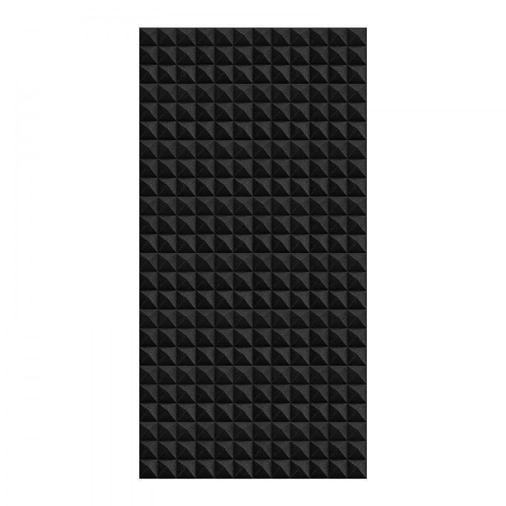 Acoustic Foam Acoustic Panels Set of 4 1200x600x50mm Soundproof Pyramid Shaped Wall Panels Acoustic Panels Acoustic Foam Mats for Studio Walls and Ceilings Black