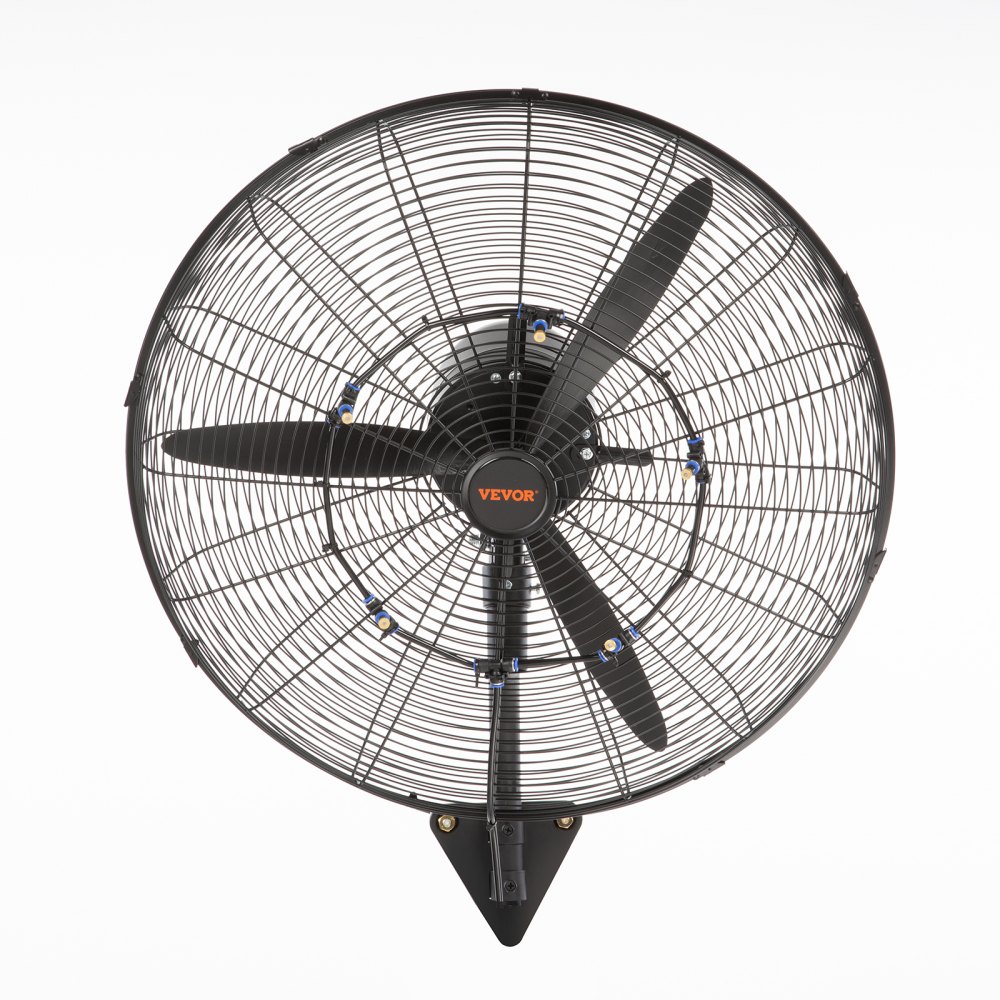 Mistventilator, 24" oscillerende waterdichte ventilator, 3 snelheden, 7000 CFM, commerciële of residentiële ventilator voor het koelen van magazijnen, kassen, werkplaatsen Mistventilator, 24" oscillerende waterdichte ventilator, 3 snelheden, 7000 CFM, commerciële of residentiële ventilator voor het koelen van magazijnen, kassen, werkplaatsen