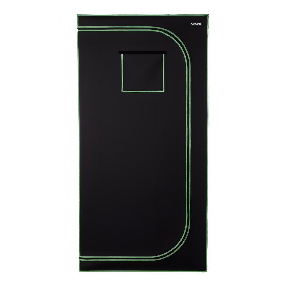 Grow Tent 100x100x200cm Grow Box 600D High Reflective Mylar Indoor Plant Tent with Observation Window, Floor Tray and Zipper, Greenhouse Grow Tents for Fruits, Flowers and Vegetables