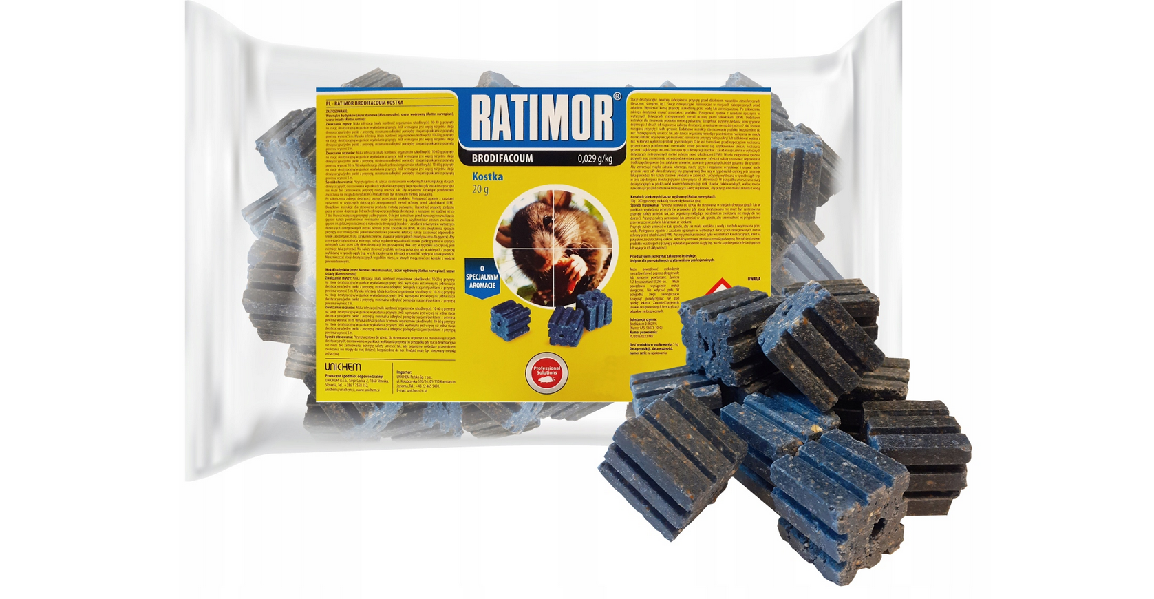 10 kg Rattenköder, Mäuse, Rattenköder, Bekämpfung von Rattengift, hochwirksames Set, Ratimor-Würfel