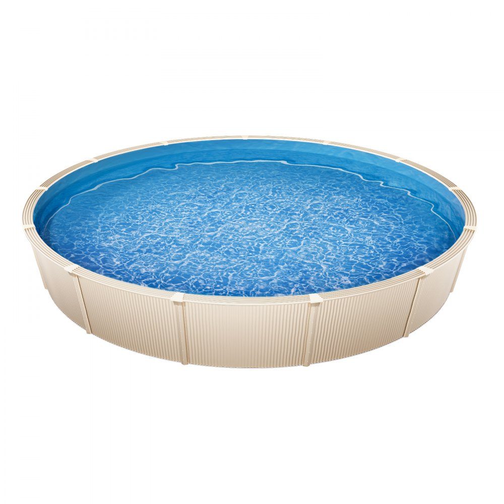 Liner de piscine rond φ 460x120 cm, revêtement intérieur, revêtement de remplacement, couverture intérieure, revêtement de piscine, revêtement en vinyle standard de style Unibead, résistant à l'usure, pour piscines hors sol d'une hauteur de paroi de 120 c