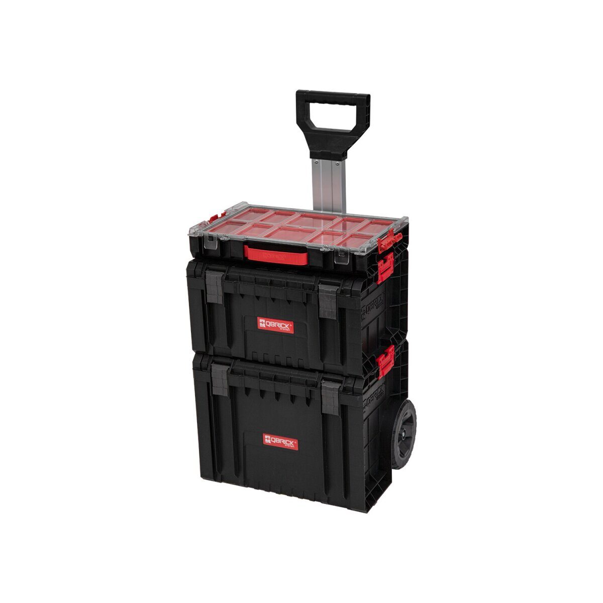Ensemble de chariots à outils Qbrick System »PRO Organizer 100 + RRO Toolbox + PRO Cart«