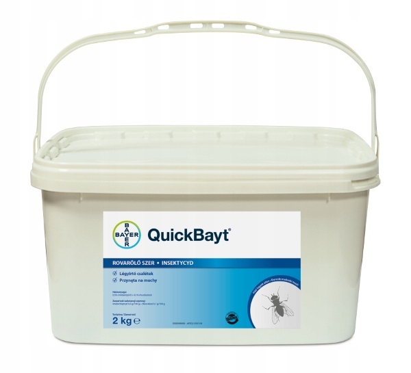 Bayer Quick Bayt Fly 2kg na muchy gotowy do użycia w oborze mieszkalnej dla koni, rolnictwie Bayer Quick Bayt Fly 2kg na muchy gotowy do użycia w oborze mieszkalnej dla koni, rolnictwie