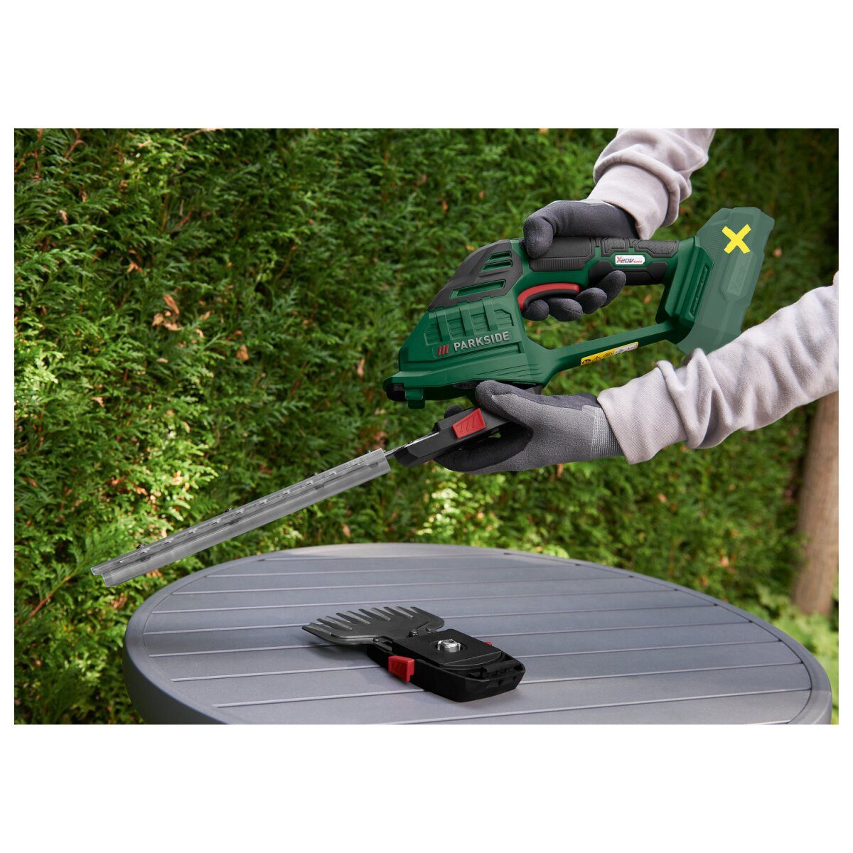 Taille-herbe et arbustes sans fil PARKSIDE® 20 V »PAGS 20-Li A1«, sans batterie ni chargeur