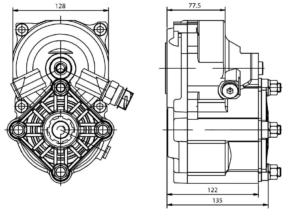 Mitsubishi Volvo power take-off p2266p1e294 PTO shaft Eaton-Fuller