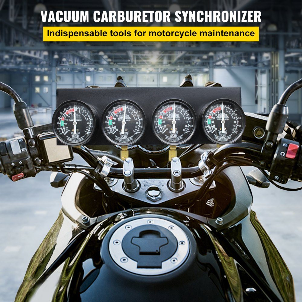 Ergaser Synchronizer Fuel Vacuum Carburetor B100132, Synchronous Carburetor Pressure Gauges 50 x 30 x 15 cm, Synchronous Carburetor Synchronizer Set, Fuel Vacuum Carburettor