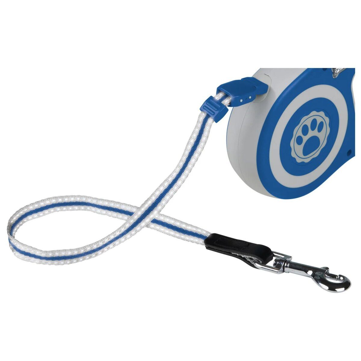 Rallonge ZOOFARI®, 5 m, avec mécanisme de rétraction (grand gris clair, bleu)