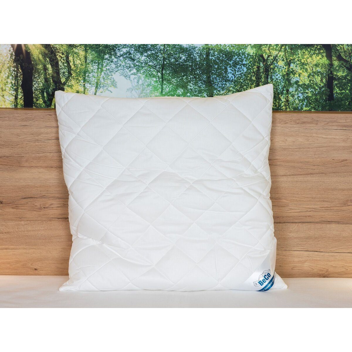 BeCo cushion “Proneem”, with mite protection, 100% cotton, quilted, 80 x 80 cm