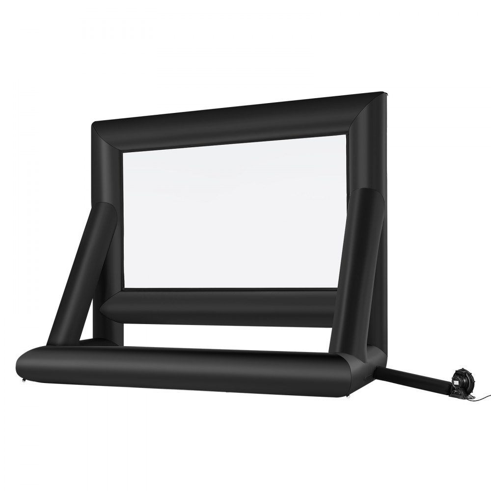 Inflatable Movie Screen, 600D Projector Screen, Projection Screen with Portable Storage Bag, 16:9 Movie Projection for Home Theater Theme Party, Pool Fun (413x200x330cm)