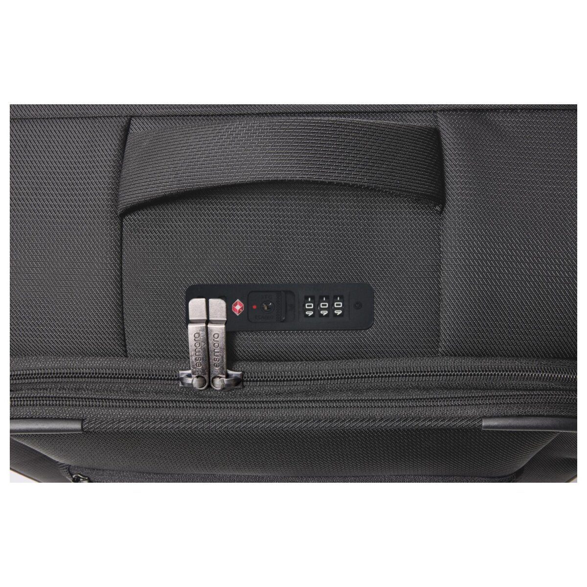 ESMARA® suitcase set, soft case, M and XL, 62/69 L und 96/108 L, expandable