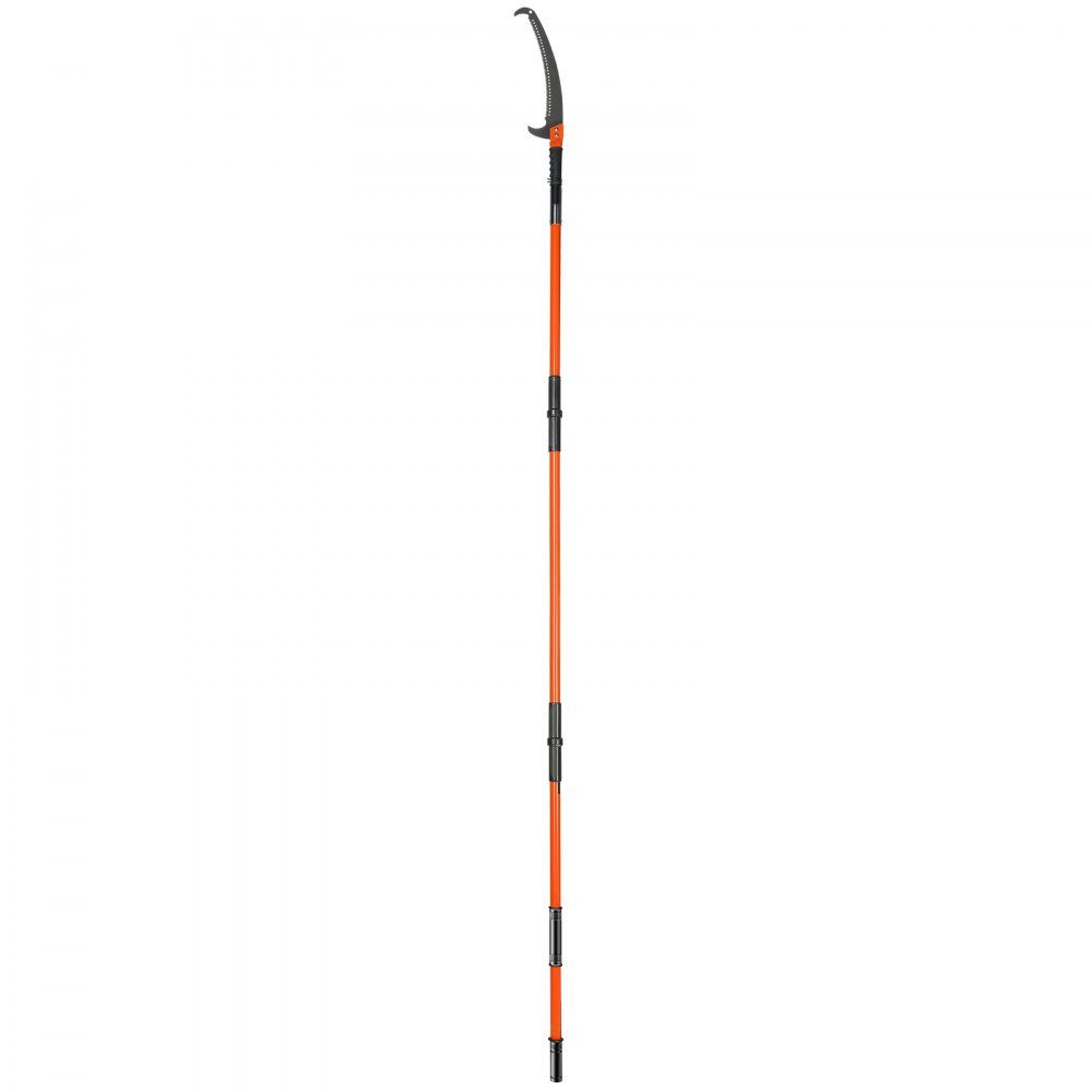 Teleskop-Astsägeblatt aus Kohlenstoffstahl, Baumsäge mit 8 Teleskopstangen, höhenverstellbar, 2,24 m – 8,24 m, Handsäge, Hochentaster, Tragetasche, Handstielsäge, Gartengeräte für Beschnittarbeiten