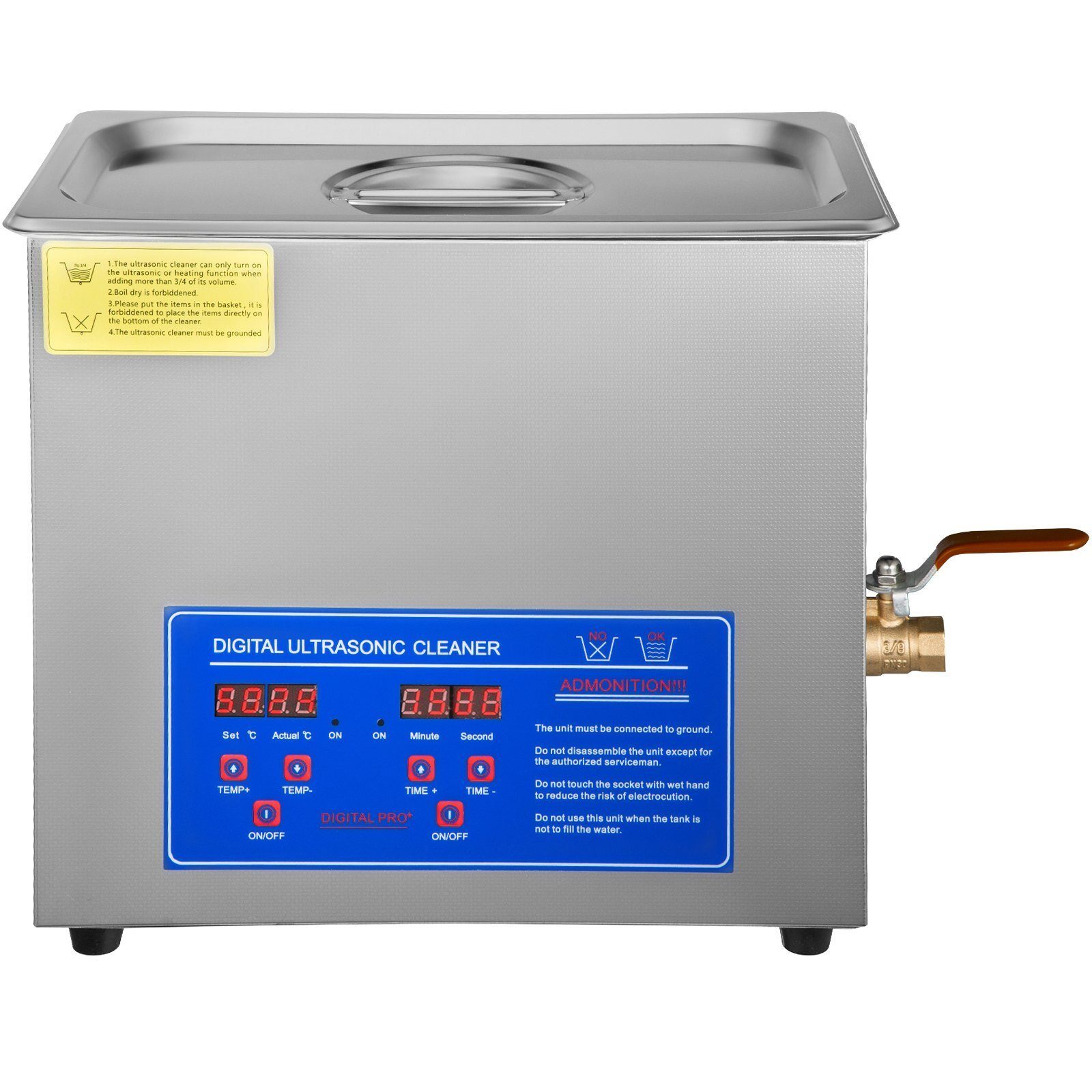 Ultraschallreiniger 6L Reiniger Ultraschall Ultraschallreiniger Ultraschallreinigungsgerät Edelstahl mit Digitalanzeige
