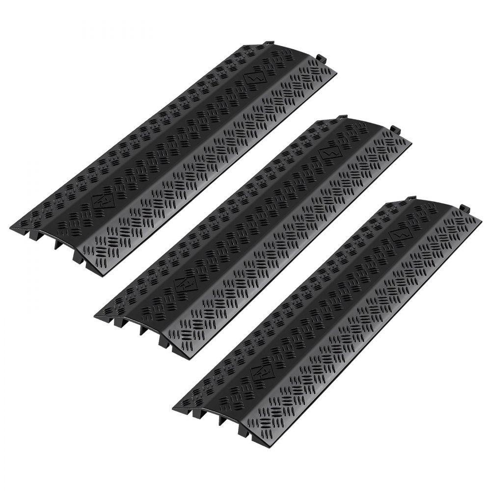 975 mm kabelbrug 7938 kg/ascapaciteit Heavy Duty PP-overschrijdingsbeveiliging Struikelbescherming Vloerafdekkingen voor gebieden met hoge drempels Thuiskantoor Magazijn 3 stuks