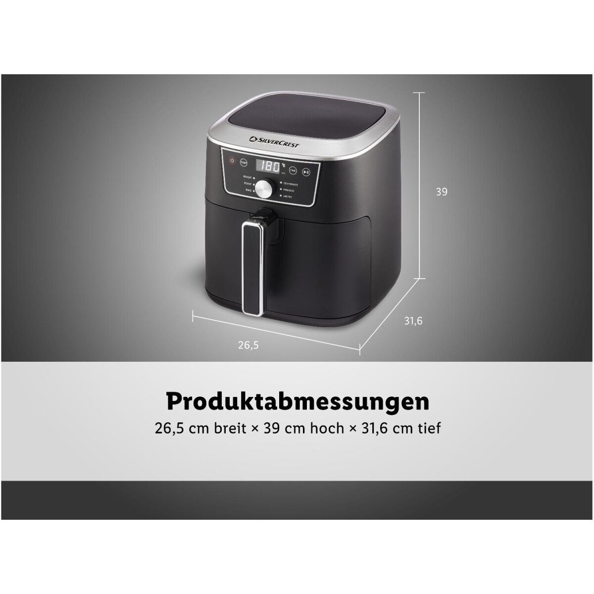 SILVERCREST® hot air fryer »SHFD 2150 B1«, 6.7 l