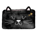 Black Cat Plüsch-Federmäppchen