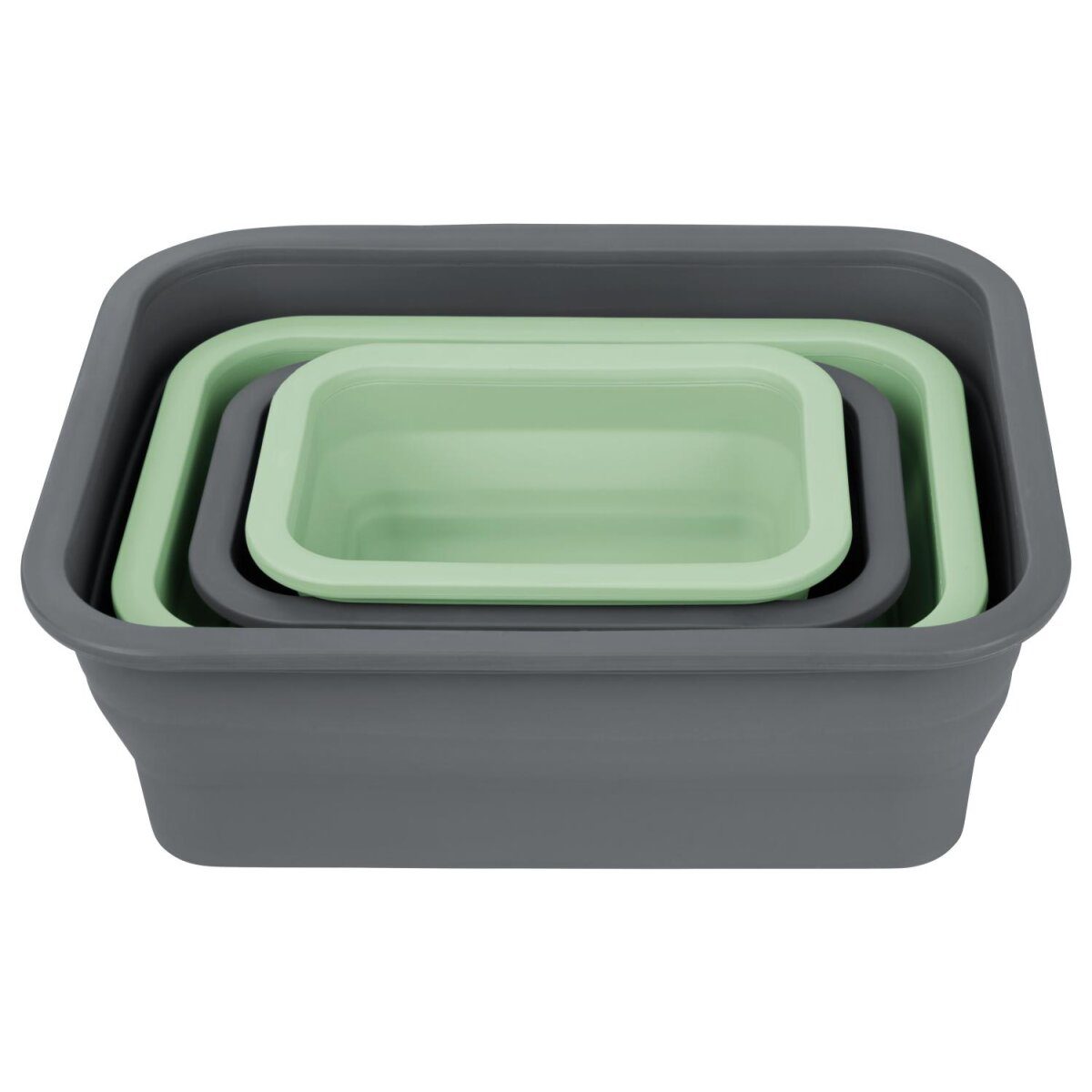 Składane pojemniki do przechowywania żywności/lunchbox SILVERCREST®, wykonane z żaroodpornego silikonu (prostokąt)