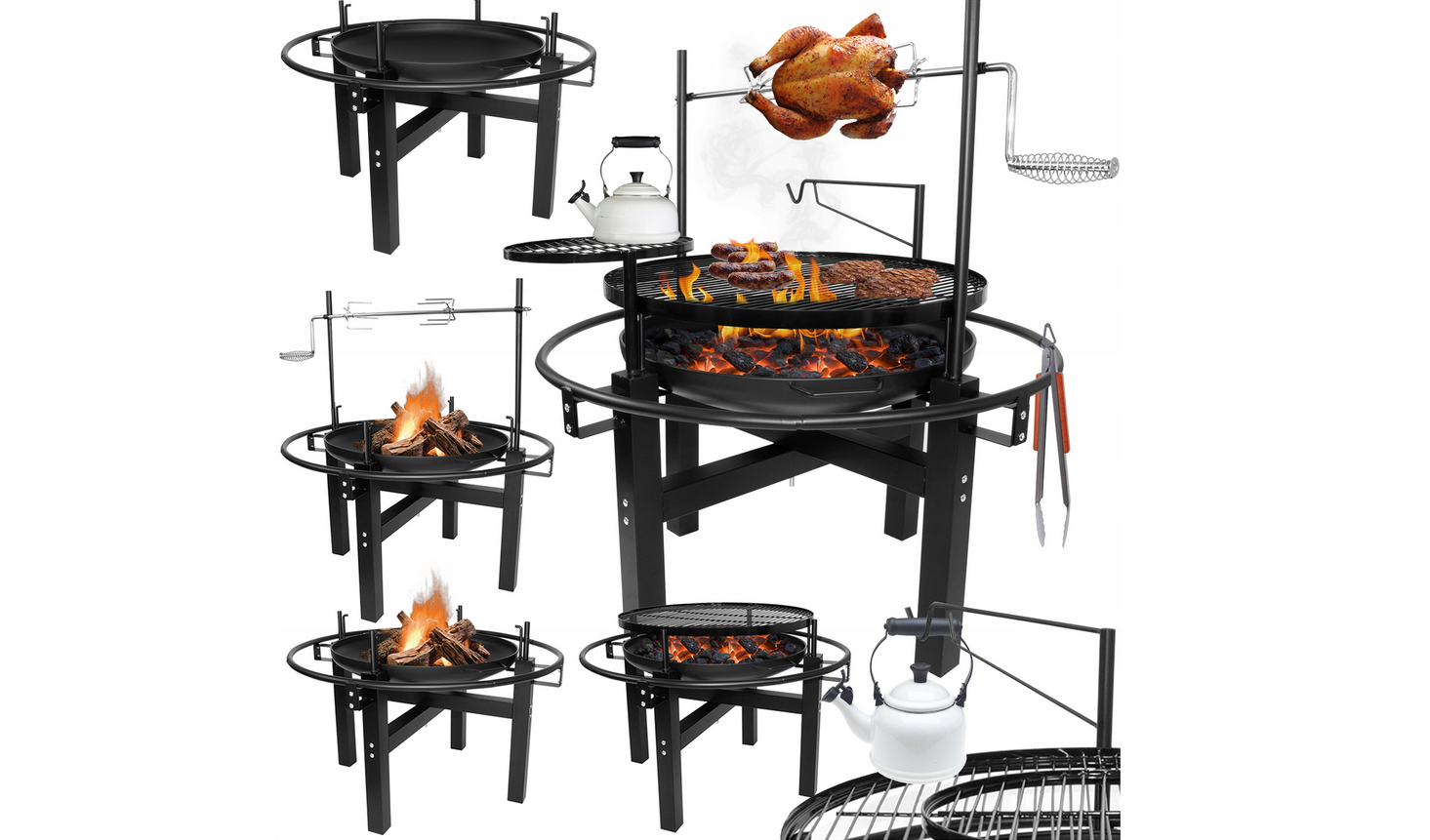 %NOUVEAU% Ensemble de démarrage complet avec bol à feu et grill XXXL avec accessoires 5 en 1 %NOUVEAU% Ensemble de démarrage complet avec bol à feu et grill XXXL avec accessoires 5 en 1
