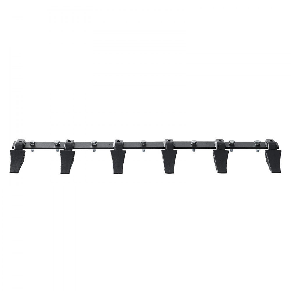 Schopstandaard, 120 cm zware tractorschep, 6 tandrail voor lader, tractor, schranklader, laadvermogen 2000 kg, vastgeschroefd ontwerp voor efficiënte gronduitgraving en schepbescherming – Artikelnr. HT-22919