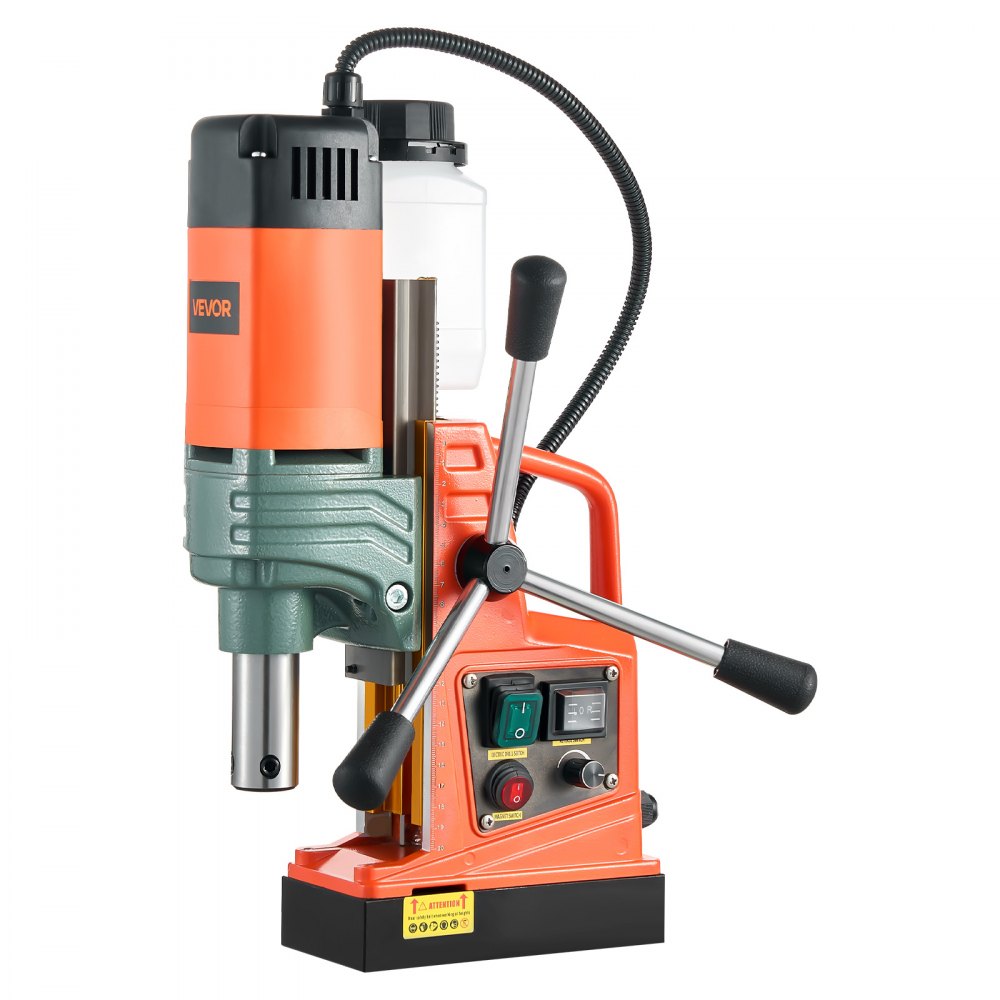 Perceuse magnétique, moteur 1450 W, diamètre de carottage 50 mm, force magnétique 13 000 N, carottage électrique avec 6 carottages, vitesse variable, foret pour surfaces métalliques Perceuse magnétique, moteur 1450 W, diamètre de carottage 50 mm, force magnétique 13 000 N, carottage électrique avec 6 carottages, vitesse variable, foret pour surfaces métalliques
