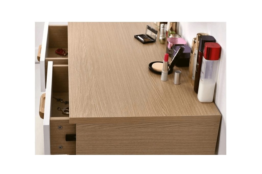 #BESTDEAL# Coiffeuse complète avec tabouret et miroir SET