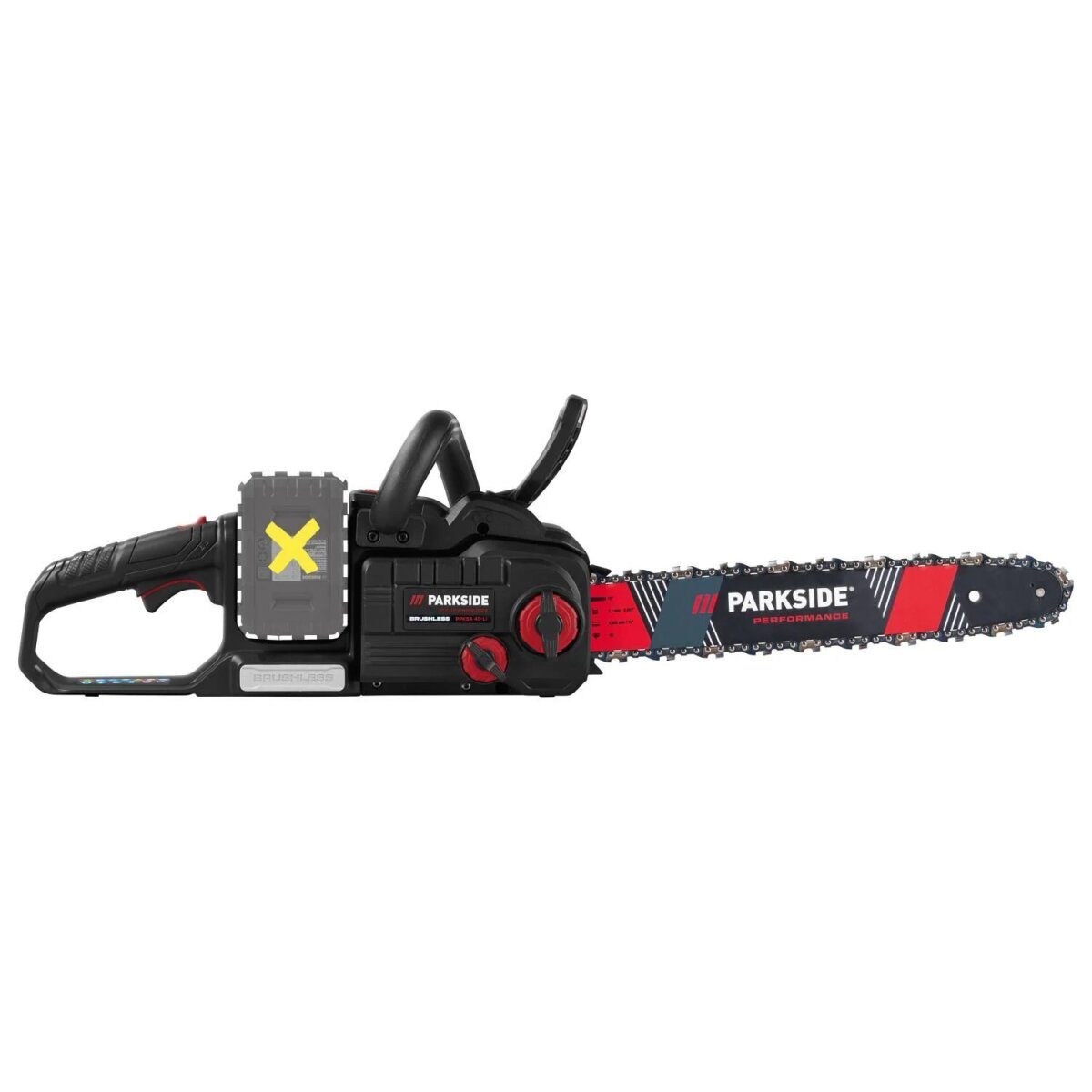 PARKSIDE PERFORMANCE® 40 V cordless chainsaw PPKSA 40-Li C3, without batteries and charger