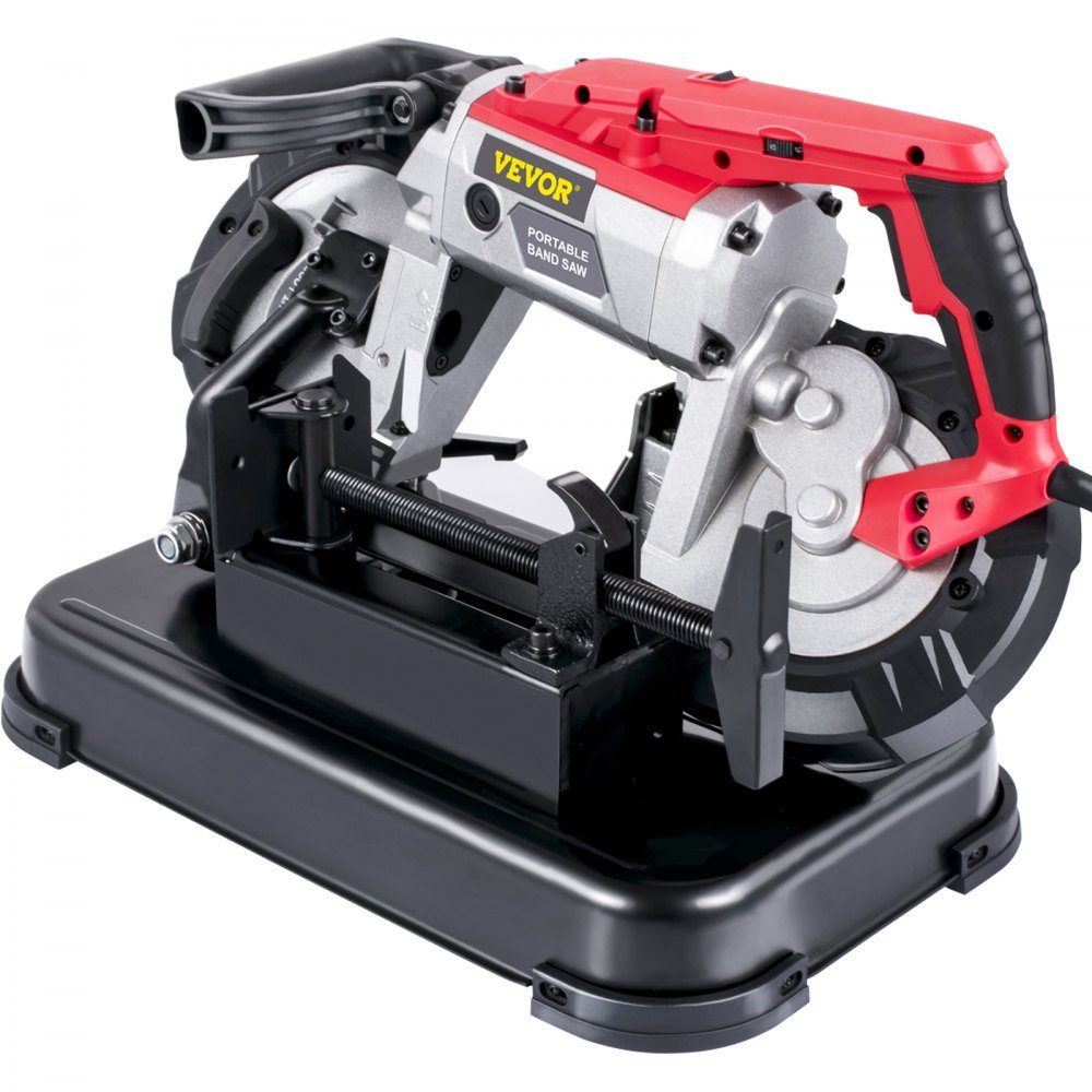 Bandsäge, 5 Zoll Schnittgröße, 1100 W, 10 A, Stahlbandsäge, Bandsäge mit 5 Zoll maximaler Schnittkapazität (ohne Sockel), 54 Zoll – 472,4 Fuß pro Minute, Geschwindigkeitsskala, Metallbandsägemaschine