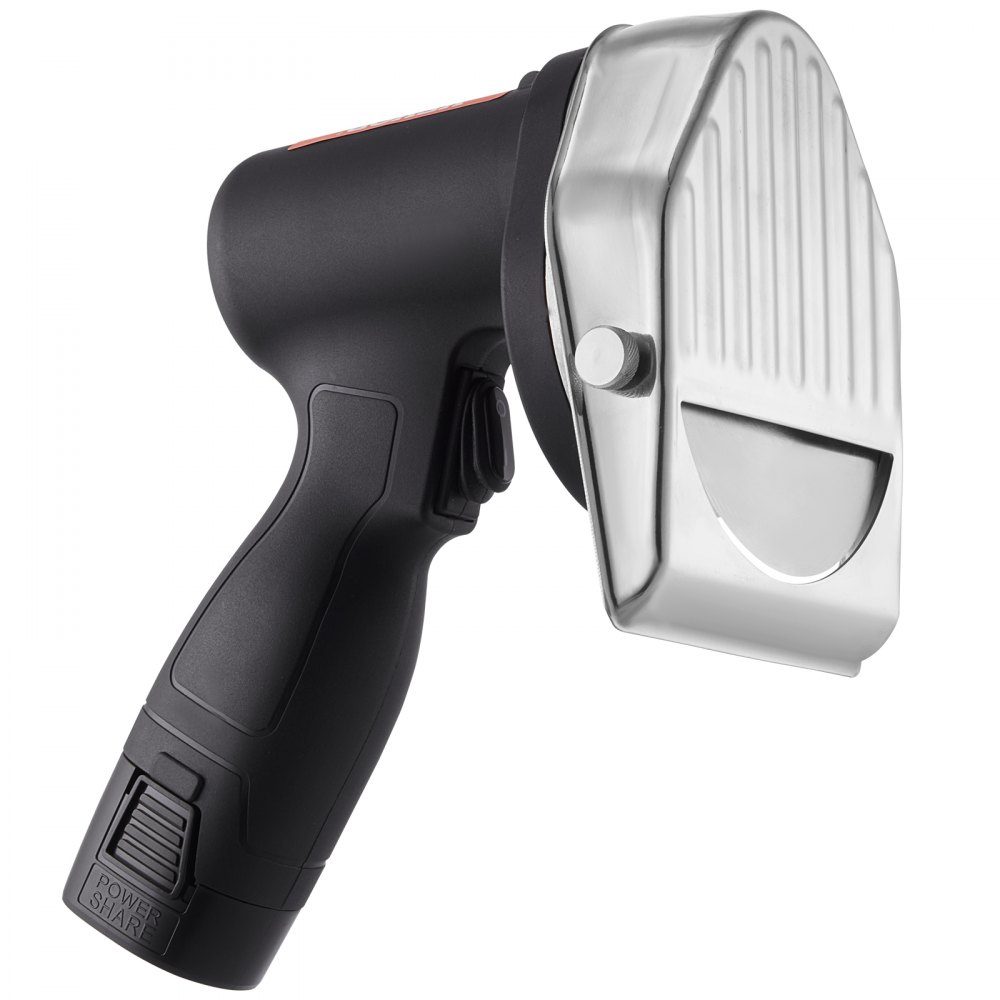 Donner Cutter 80 W Kebab Cutter, couteau électrique sans fil Gyros, couteau turc Shawarma Doner 0-8 mm d'épaisseur réglable, coupe-kebab commercial avec lames de 100 mm noir