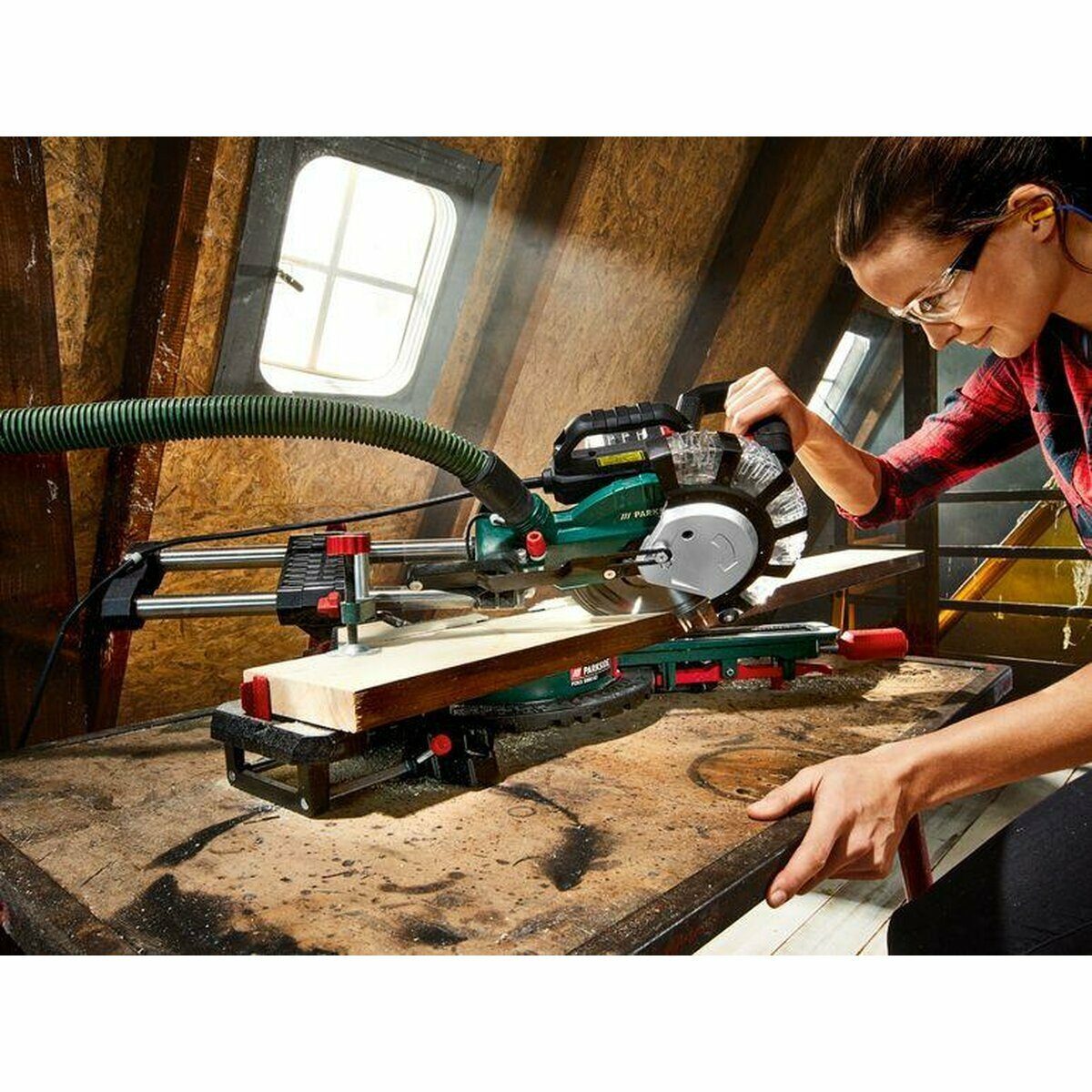 %SALE% PARKSIDE® Kapp- und Zugsäge mit Laser PZKS 2000 Kappsäge 2000 Watt Sägeholz Holzsäge