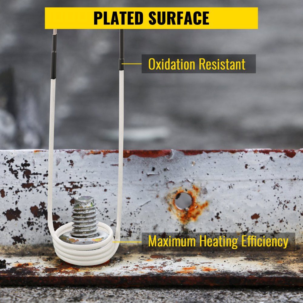 Induktionsheizer-Induktionsspulen-Kits, Mini-Magnet-Induktionsheizer-Set, flammenloses Wärmezubehör 8-teilig, hitzebeständiges Induktionsheizwerkzeug mit Flexibilität