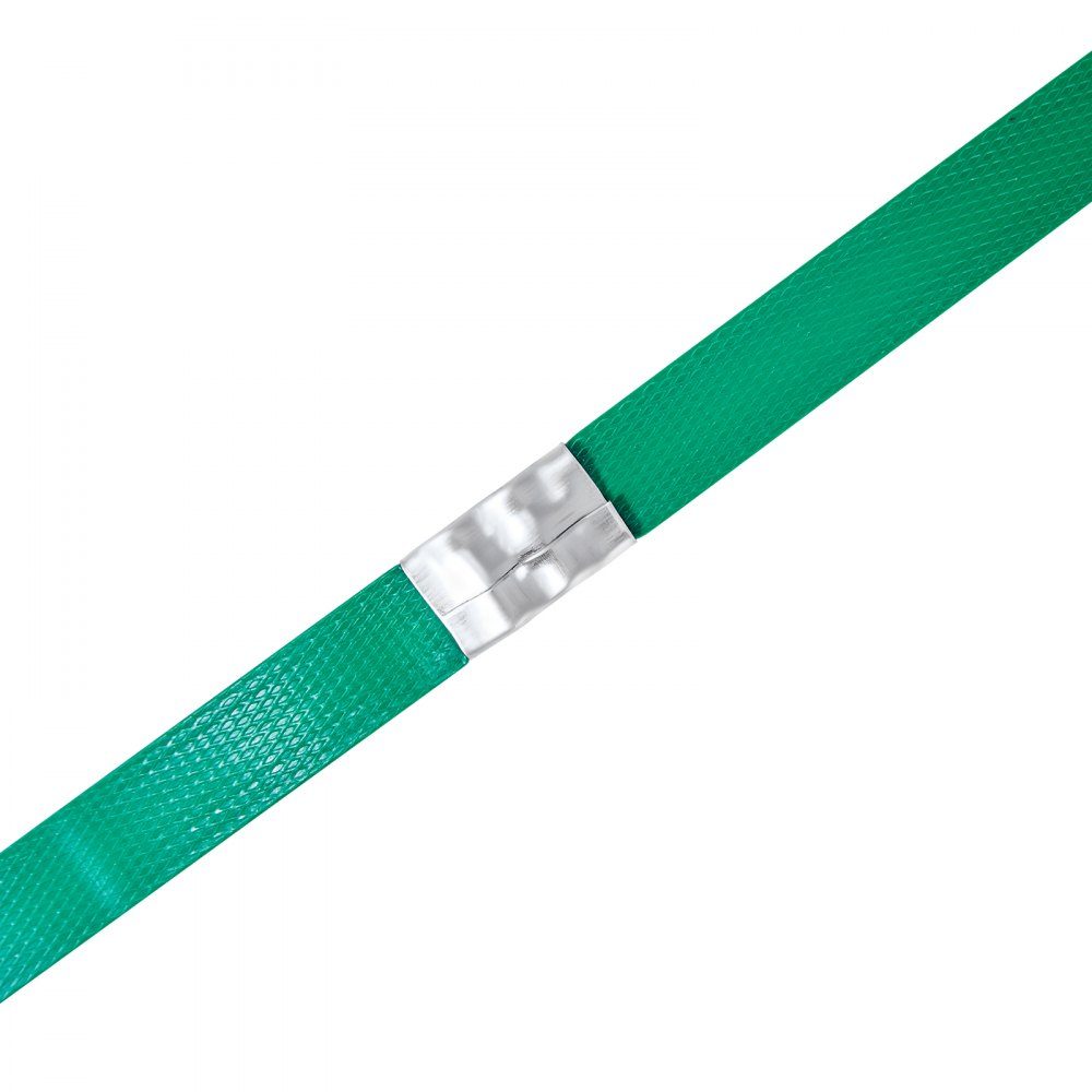 6-teiliges Umreifungsset mit Umreifungsband, manuelles Umreifungsgerät mit 457 m PET-Band, 450 Metallklammern, 150 Kantenschutz, perfekte Werkstattausrüstung für Verpackung, Transport und Lagerung