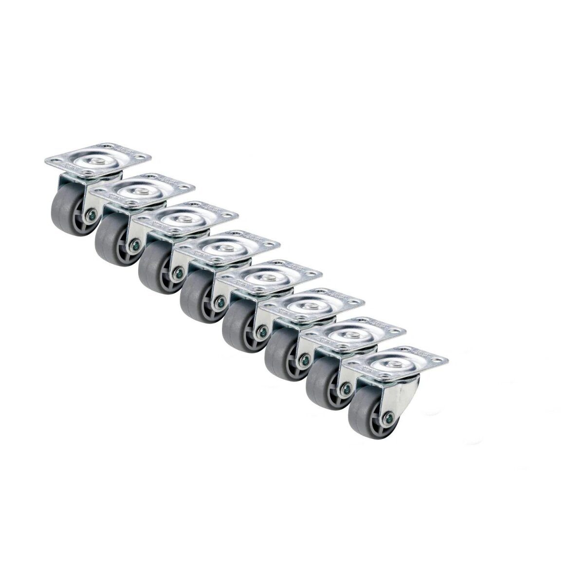 PARKSIDE® dubbele wielen / zwenkwielen / mini zwenkwielen (mini zwenkwielen set van 8)