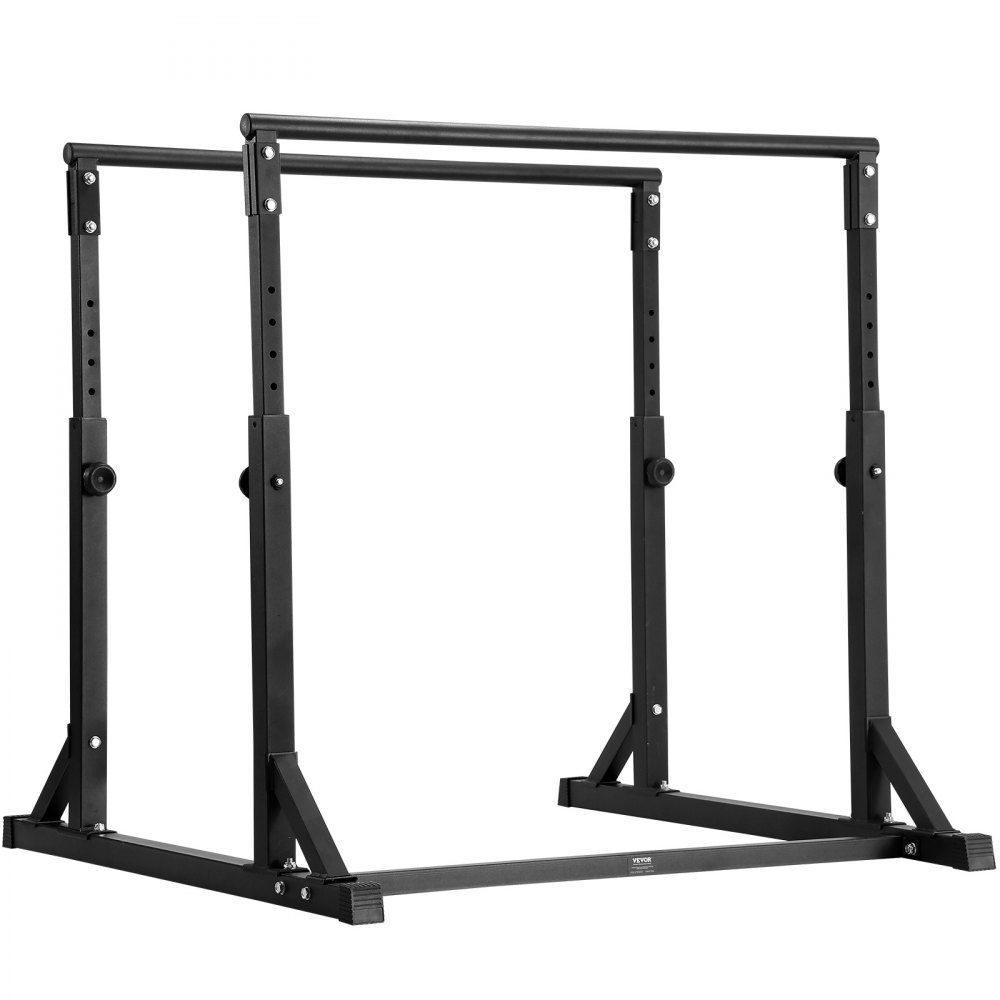 Dip Bar Heavy Duty Dip Stand Station Adjustable up to 800lbs Fitness Workout Dip Bar Station Stabilizer Parallette Push Up Stand Bars for Home Gym Strength Training